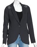 Jette Shirt Blazer Strass 405141 Damen Blazer & Sakkos, Gr. 40, Grau (caviar 116)