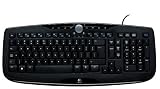 Logitech Media 600 Tastatur USB schnurgebunden schwarz (deutsches Tastaturlayout, QWERTZ)
