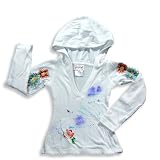 Celeb Kids by Purple Orchid – Girls Long Sleeve Top, White (Size 5)
