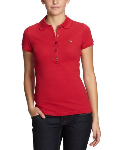 Lacoste Damen Bluse , Piqu? PF169E-00, Gr. 36, Rot (GARANCE CJE) im Preisvergleich 
