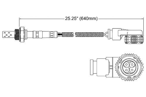 Walker 250-24044 Four Wire Oxygen Sensor