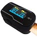 Fingertip Pulse Heart Rate and Blood Oxygen Monitor (Black) (2.5"H x 2"W x 0.5"D)