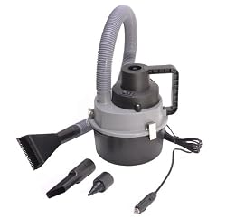 12 V Auto Wet & Dry Canister Vacuum Cleaner - Black