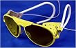 Jones Yellow Aviator Sunglasses / Ski & Expedition Goggles with Case. Model: WAA-YL