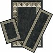 Home Dynamix LLC 11021 Black Tan 3-Piece Rug Set