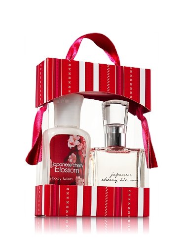 Bath and Body Works Japanese Cherry Blossom Body Lotion and Perfume Eau Di Toillete Gift Set