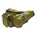 Donex 3 L Nylon Stylish Multipocket Waist Bag Green RS.499.00