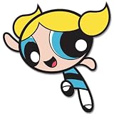 Powerpuff Girls Bubbles car bumper sticker 4" x 5"