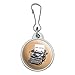 Just Write Antique Typewriter Writer Author Jacket Handbag Purse Luggage Backpack Zipper Pull Charm