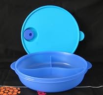 Tupperware Crystalwave Divided Dish Blue