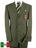 ~~ Brand New 2009 Men Suits ~~ Italian VALENTI Super 150's Merino 100% SOFT WOOL Hand Tailored OLIVE ~~ Highest Quality suit ~~ Custom Buttons