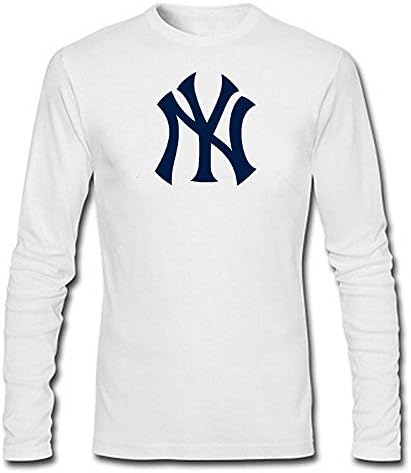 MLB New York Yankees Men's Long Sleeve T-Shirt(White)