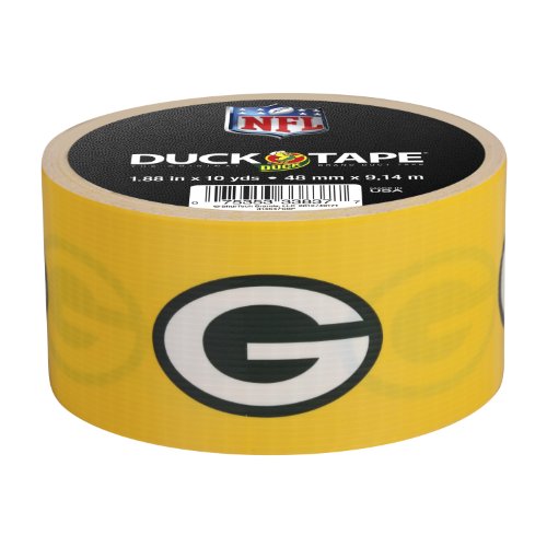 Duck Brand 241413 Green Bay Packers NFL Team Logo Duct Tape, 1.88Inch