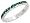 Sterling Silver Eternity Band, w/ May Birthstone, Emerald Crystals, 1/8