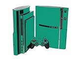 PlayStation 3 Skin (PS3) - NEW - TEAL TURQUOISE system skins faceplate deca ....