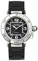 Cartier Men's Pasha Seatimer Automatic Stainless Steel and Rubber Watch #W31077U2