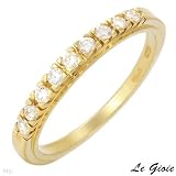 Le Gioie! Made in Italy Vibrant Ring With Super Clean GH/VVS Diamonds Made of 18K Gold (Size 6.5)