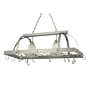 Royce Lighting RKA600/2-12 Home Accents Brushed Steel Lighted Pot Rack