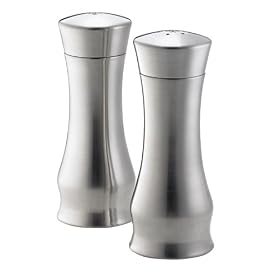 Arta Forte Pepper Grinder and Salt 5-Inch Shaker Set, Stainless Steel by Arta