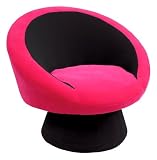 Saucer Chair in Black/Pink
