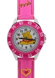 TimerMall OEM - Montre Enfants - Quartz - Synth??tique - Winnie l'ourson blanc cadran rose Lunette bracelet synth