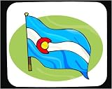 Mouse Pad with Colorado, state, flag