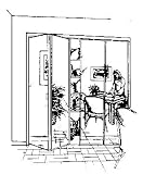 Home Decor Innov 36x80-1/2 WHT Mirr Door