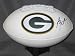 Aaron Rodgers Autographed/Hand Signed Green Bay Packers Football