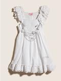 GUESS Kids Girls Smocked Top with Necklace