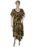 Tiger Print Georgette Long Flowy Boho Maxi Dress From Women xxl