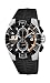Lotus Marc Marquez Limited Edition Men's Quartz Watch with Black Dial Chronograph Display and Black Rubber Strap 15836/1