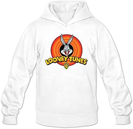 New Christmas Men's WB Cute Bugs Bunny Sport Hoodies White L