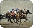 Horse Racing Horse Race Longshot Dog Puppy Mouse Pad MousePad