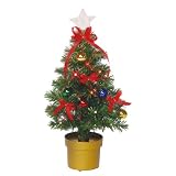 LEDファイバーセットツリー グリーン 45cm