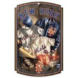 New York Mets Wood Sign - Throwback Jersey