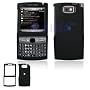 Black Rubber Feel Snap-On Cover Hard Case Cell Phone Protector for Samsung Epix i907