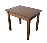 ESSTISCH TISCH 90(+25)x70 ausziehbar MASSIV KIEFER HOLZ, Braun