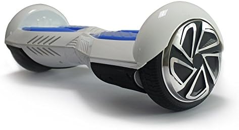 USCAM Two Wheels Smart Self Balancing Scooters Electric Drifting Board Electric Personal Adult Transporter-outdoor with LED Light (white and blue)