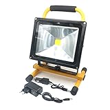 MINGCHANG 高輝度 LED投光器 充電式 LED作業灯 看板照明 6500K 昼白色 広角 IP65防水防塵 省エネ長寿命 看板灯 集魚灯 作業灯 夜釣り キャンプ 夜間作業などで大活躍 (1