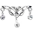 Top Mount Cz Drop Celtic Tribal Belly Ring