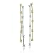 18k Two Tone Gold White and Yellow Diamond Earrings (GH,SI, 0.56 carat)