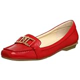 : Lauren Ralph Lauren Women's Diandra Casual Logo Moccasin,Red,7 M