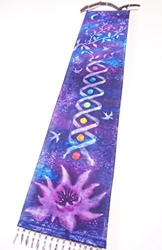 Om Chakra Blue and Purple Wall Art Tapestry