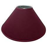 Lamp Shade 6x19x11 Burgundy Linen Fabric