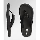 Reef Women's Seaside Sandal Flip Flop - Black / Black