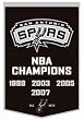 San Antonio Spurs - Dynasty Banners (Pennants)