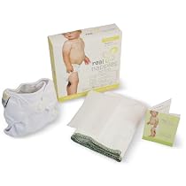 Real Nappies Cloth Diapers Intro Pack, Newborn Size, for babies up to 12 weeks, 5-13 lb