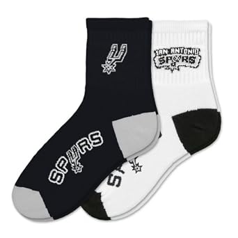 NBA San Antonio Spurs Mens Two Pack by For Bare Feet