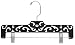 SSWBasics Boutique Black Carved Plastic Pants Hangers - Case of 50