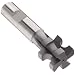 Niagara Cutter CCS150 Concave Radius Shank Type Cutter, High Speed Steel, Uncoated (Bright), Weldon Shank, 1-1/2" Cutter Diameter, 4 Flutes, 3/8" Radius, 1.188" Width
